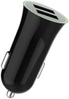 Зарядное устройство автомобильное Stellarway USB-A / A 2,1A , черное