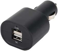 Зарядное устройство автомобильное Bron USB 3.4A 2xUSB (1x2.4A, 1x1A), черное