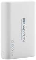 Аккумулятор Canyon CNS-CPBP10W, Li-Pol, 10000 мАч, белый