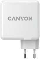 Зарядное устройство сетевое Canyon H-100 2USB-C / A 100W, белый (GaN)
