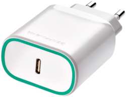 Зарядное устройство сетевое Gerffins Pro USB Type-C, PD 20W, белое
