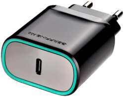 Зарядное устройство сетевое Gerffins Pro USB Type-C, PD 20W, черное