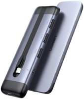 Переходник Ugreen USB-A-C/HDMI 5в1, черно-серый