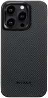 Чехол-крышка Pitaka для Apple iPhone 15 Pro Max (KI1501PMP), кевлар, черный