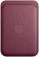 Чехол-бумажник Apple MagSafe для iPhone, микротвил, бордовый (MT253ZM / A)