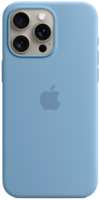 Чехол-крышка Apple Silicone Case with MagSafe для Apple iPhone 15 Pro Max, силикон, голубой (MT1Y3ZM / A)