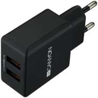 Зарядное устройство сетевое Canyon CNE-CHA03B USB-A 2,1A, черный