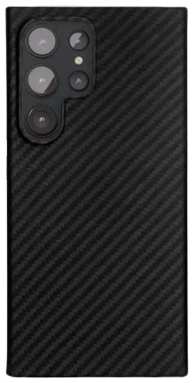 Пластиковая накладка Luxo Life+ Kevlar MagSafe для Samsung Galaxy S23 Ultra черная 9641401751