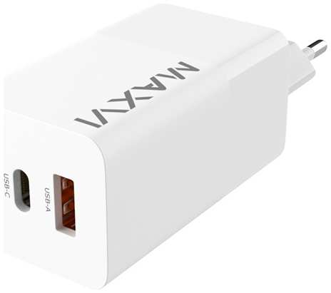 Сетевой блок Maxvi A482GN 65W USB/Type-C белый EAC 9641402459