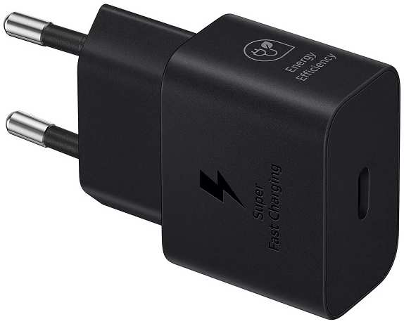 Сетевое зарядное устройство + кабель Type-C/Type-C Samsung (EP-T2510XBEGRU) USB-C 25W черное EAC 9641407039