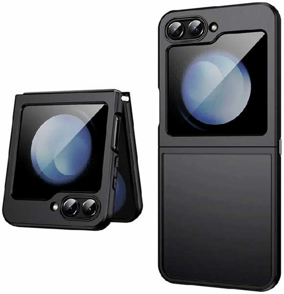 Силиконовая накладка Piblue case для Samsung Galaxy Z Flip 5 черная