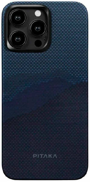 Apple Кевларовая накладка Pitaka MagEZ Case 4 для iPhone 15 Pro, синий 9641412744