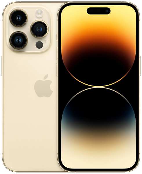 Мобильный телефон Apple iPhone 14 Pro 1TB Dual: nano SIM + eSim gold (золотой) новый, не актив, без комплекта 9641412887