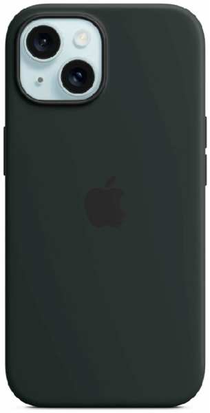 Apple Силиконовая накладка Silicone Case с MagSafe для iPhone 15 черная SZ 9641414096