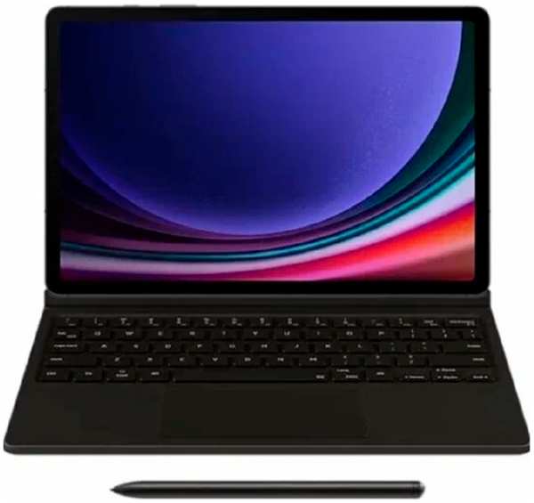 Чехол-клавиатура Book Cover Keyboard для Samsung Tab S9/S9 FE черный (РУ) 9641414259