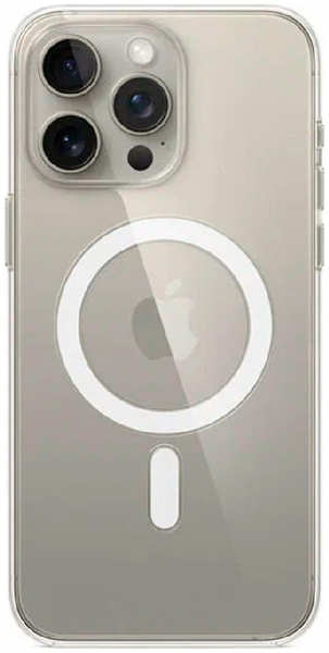 Apple Пластиковая накладка EM7 MagSafe для iPhone 15 Pro прозрачная