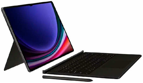 Чехол+клавиатура для Samsung Galaxy Tab S9 Ultra (РУ) черный Book Cover Keyboard 9641415467