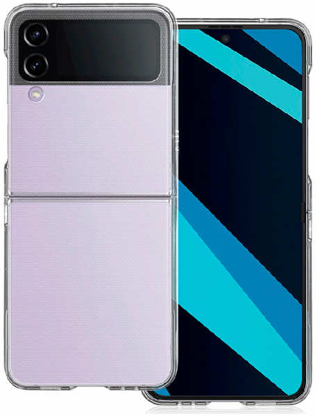 Силиконовая накладка для Samsung Galaxy Z Flip 4 прозрачная 9641416929