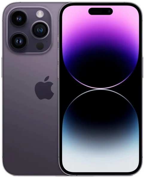 Мобильный телефон Apple iPhone 14 Pro Max 512GB Dual: nano SIM + eSim deep purple (фиолетовый) новый, не актив, без комплекта 9641416966
