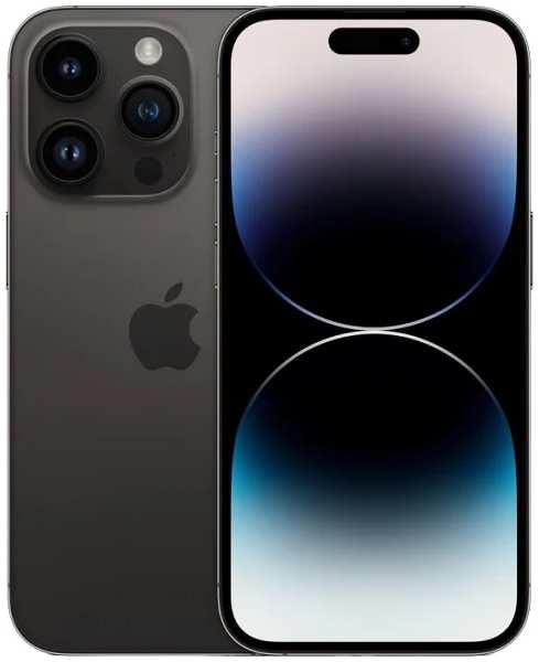 Мобильный телефон Apple iPhone 14 Pro Max 512GB Dual: nano SIM + eSim space black (черный космос) новый, не актив, без комплекта 9641416967