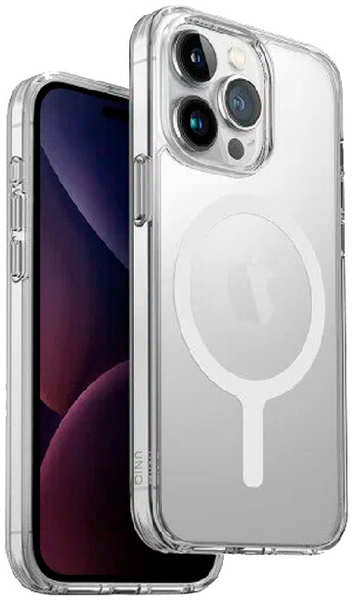 Apple Пластиковая накладка Uniq LifePro Xtreme с MagSafe для iPhone 15 Pro прозрачная