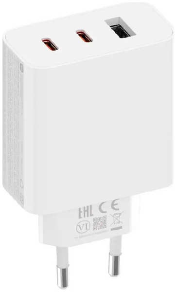 Сетевое зарядное устройство +кабель Xiaomi Mi 67W Gan Charger 2C1A USB+2Type-C белый 9641418182