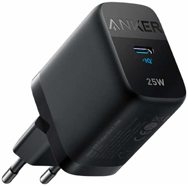 Сетевое зарядное устройство для Samsung компактное Anker 312 25Вт USB-C черный 9641419111