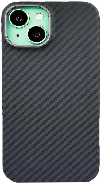 Кевларовая накладка Kzdoo Keivlar для Apple iPhone 15 черная 9641420807