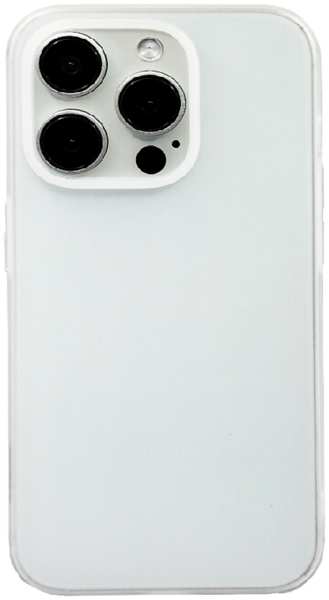 Силиконовая накладка Kzdoo Q Series для Apple iPhone 15 Pro прозрачная матовая 9641420898