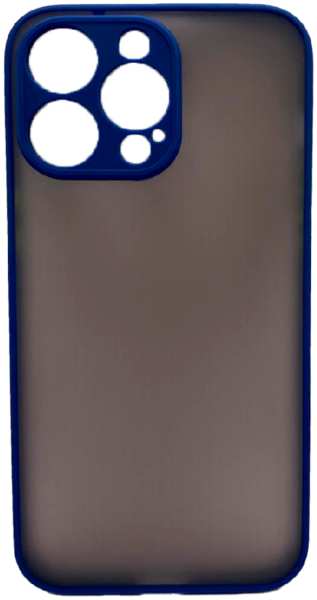 Apple Пластиковая накладка NEW Skin для iPhone 15 Pro затемненная синий кант 9641421332