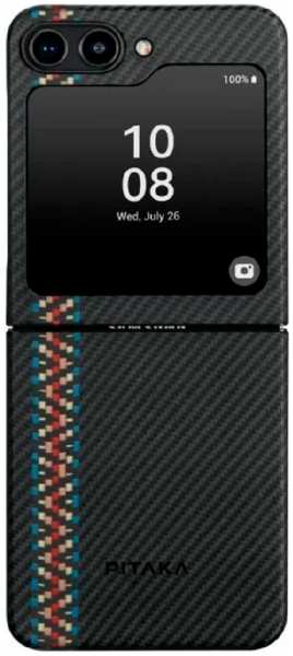 Кевларовая накладка Pitaka Fusion weaving Magez Case3 для Samsung Galaxy Flip5 Rhapsody