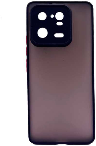Пластиковая накладка NEW Skin для Xiaomi 13 затемненная черный кант 9641423548