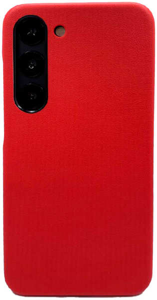 Пластиковая накладка KZDOO NOBLE COLLECTION для Samsung Galaxy S23 под кожу красная 9641424475