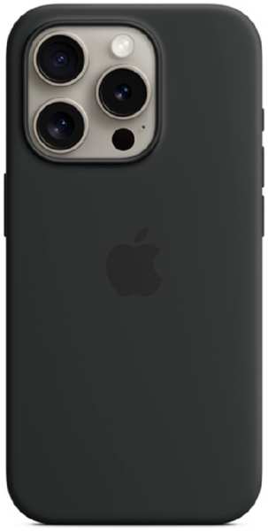 Apple Силиконовая накладка Silicone Case с MagSafe для iPhone 15 Pro натурал титан SZ 9641425084