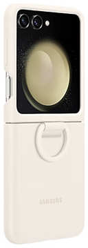 Чехол для Samsung Galaxy Flip 5 Silicone Case with Ring Cream (кремовый) EAC 9641425902