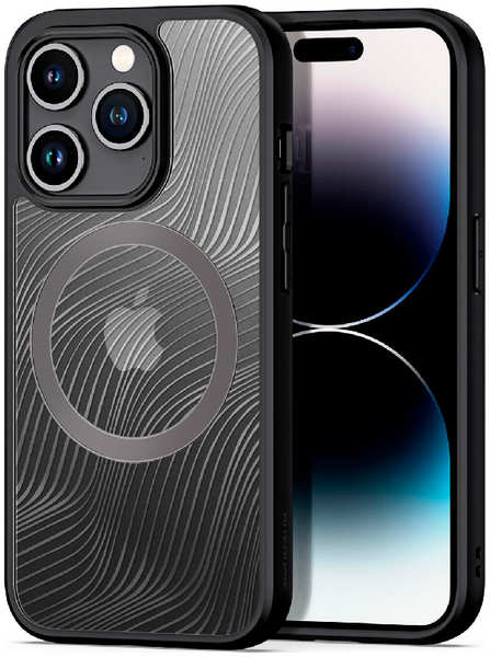 Apple Пластиковая накладка Dux Ducis Aimo series MagSafe для iPhone 15 черный кант 9641426340