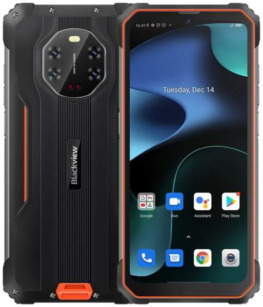 Мобильный телефон Blackview BV8800 8/128Gb orange (оранжевый) 9641441404