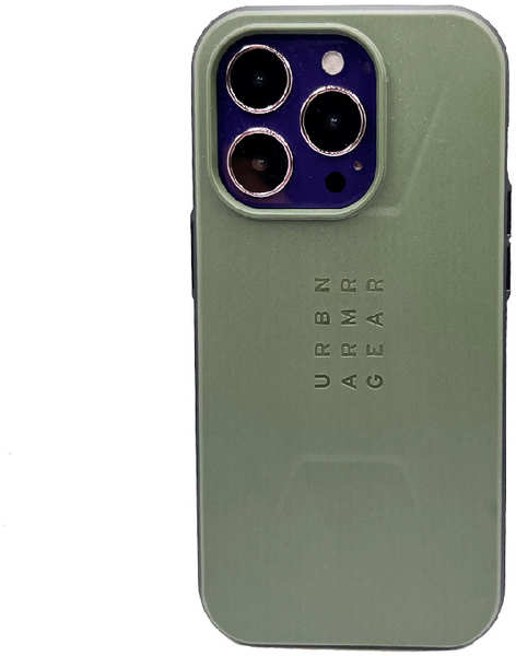 Apple Противоударная пластиковая накладка UAG Civilian MagSafe для iPhone 14 Pro зеленый 9641443761