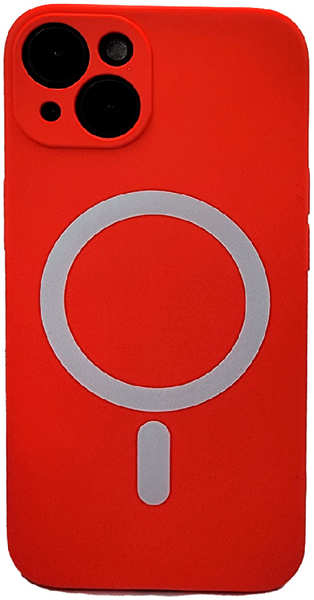 Apple Силиконовая накладка Fashion case Magnetic для iPhone 13 (SC) красная 9641444154