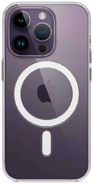 Apple Пластиковая накладка Clear Case MagSafe для iPhone 14 Pro прозрачная