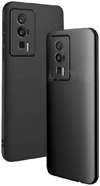 Силиконовая накладка MONARCH для Xiaomi POCO F4 (5G) чёрная 9641447560