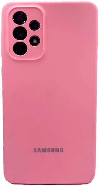 Силиконовая накладка для Samsung Galaxy А73 Premium (SC) розовая Partner 9641447610