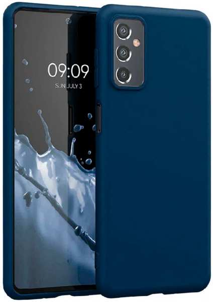 Силиконовая накладка для Samsung Galaxy А33 5G Premium (SC) синяя Partner 9641447695