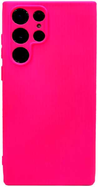 Силиконовая накладка для Samsung Galaxy S22 Ultra ярко-розовая Partner 9641460846