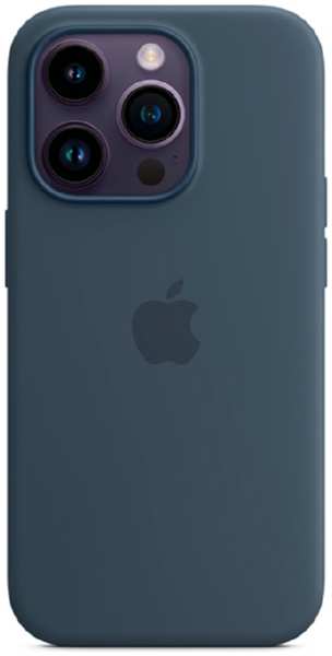 Apple Силиконовая накладка Silicone Case с MagSafe для iPhone 14 Pro синяя UAE 9641464389