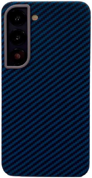 Пластиковая накладка KZDOO KEVLAR для Samsung Galaxy S23 синяя 9641465915