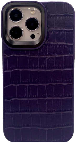 Apple Пластиковая накладка Kaisa для iPhone 14 Pro фиолетовая под кожу