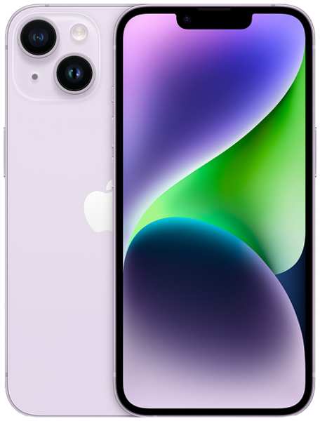 Мобильный телефон Apple iPhone 14 128GB Dual: nano SIM + eSim purple (фиолетовый) 9641472220