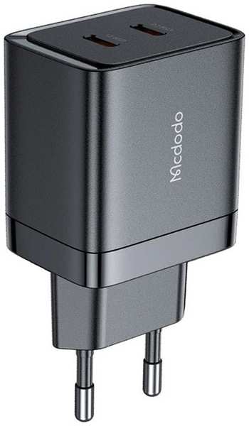 Сетевое зарядное устройство Mcdodo CH-2501 40W Dual USB-C GaN Fast Charge черный 9641473566