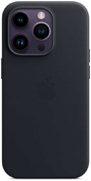Чехол Apple iPhone 14 Pro Leather Case with MagSafe - Midnight/Темноя ночь (EAC) 9641473977